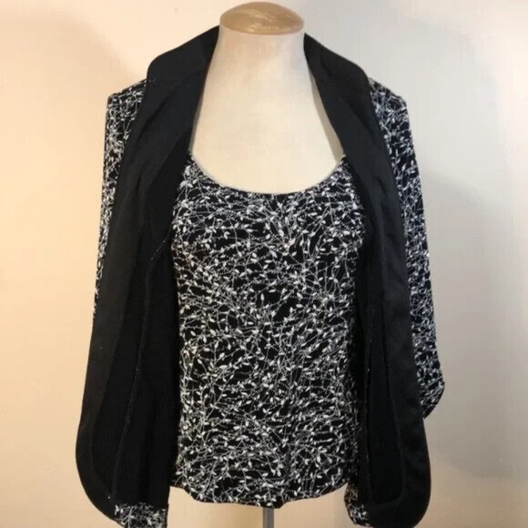 Alex Evenings 3/4 Sleeve Formal Sparkly Twinset - SIZE M EUC - Picture 5 of 9